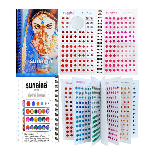 Sunaina Spiral Multicolor 5 IN 1 Designer bindi Book