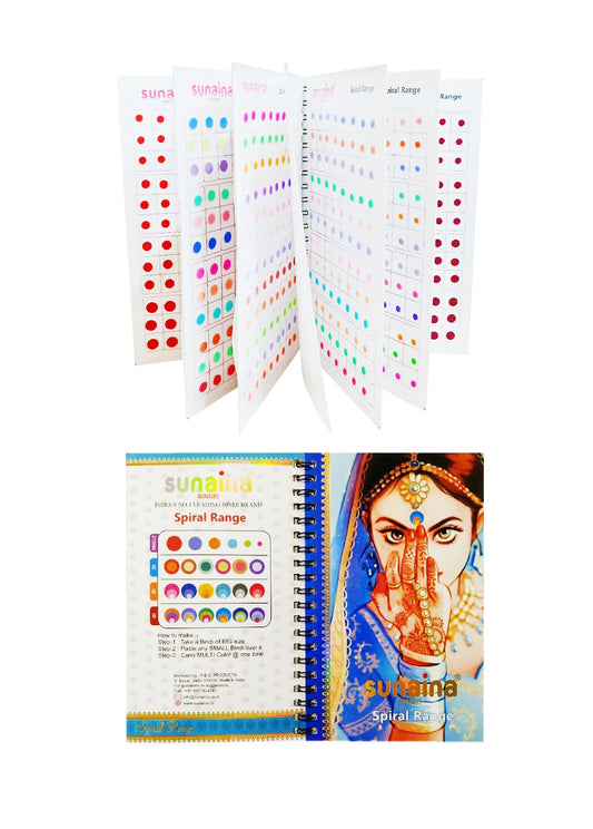 Sunaina Spiral Mini Pastel Multicolor Bindi Book