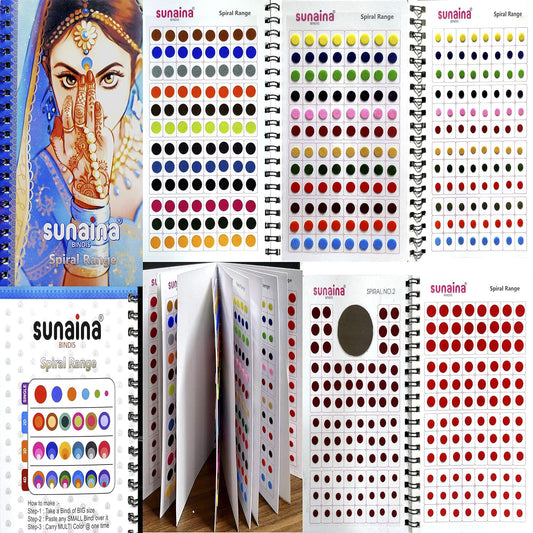 Sunaina Plain Round Multicolor Bindi Book