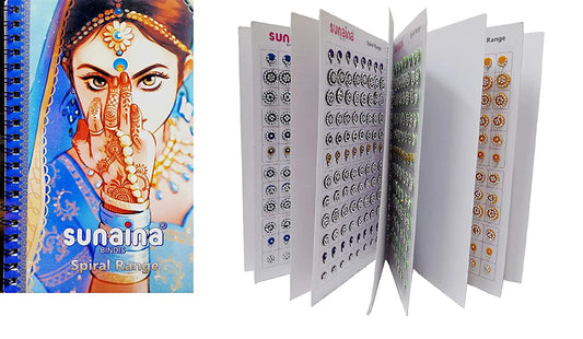 Sunaina Mix Designer Bindi Book(Sliver Stone)