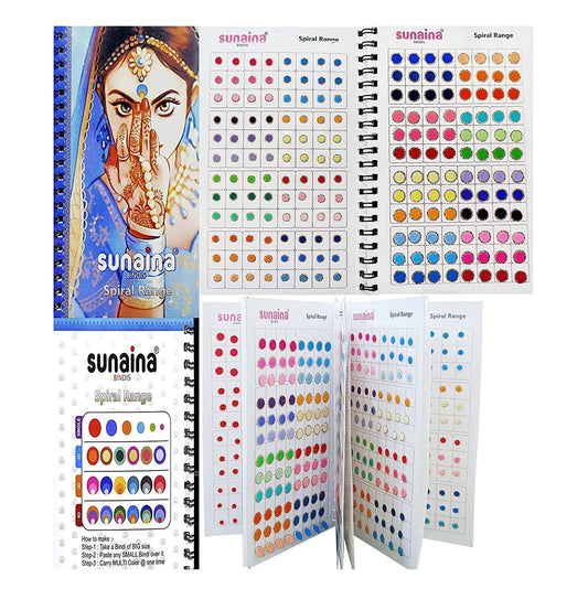 Sunaina Golden Glitter Outline Sketch Bindi Book