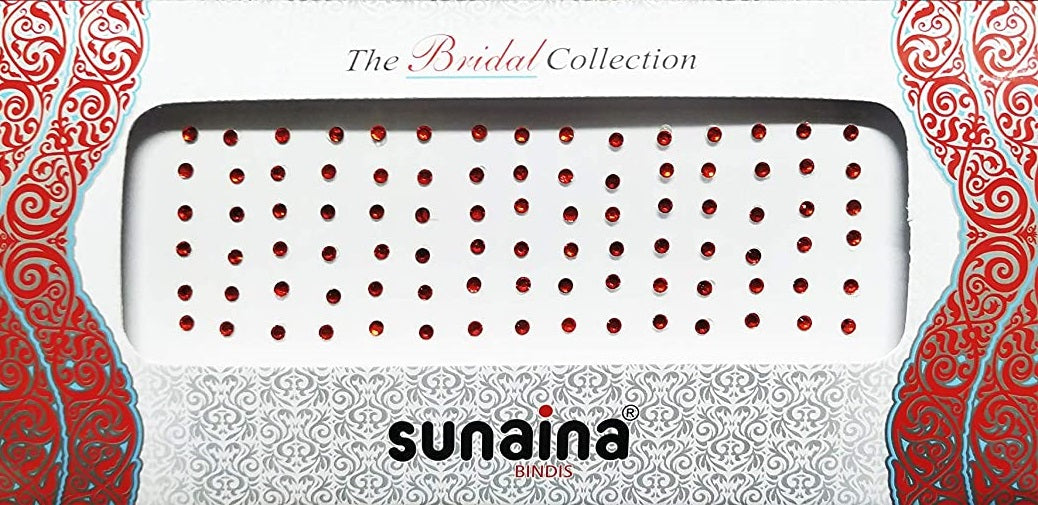 Sunaina Bridal Collection Mix Size Red Stone Bindi