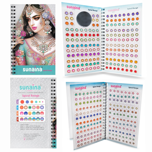 New 3 pages Pastel Gold Stone Bindi Book