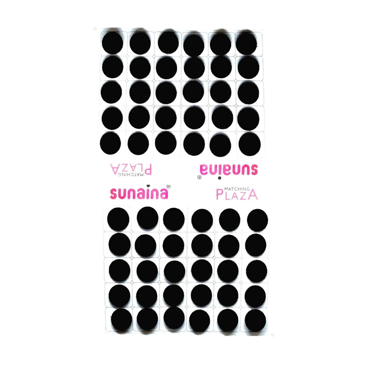 Matching Plaza Black Round Bindi for Women