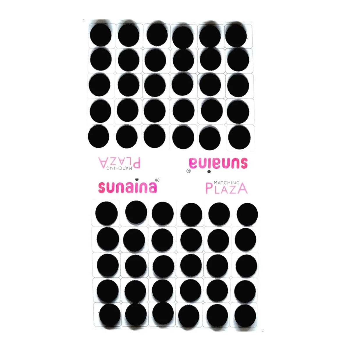 Matching Plaza Black Round Bindi for Women