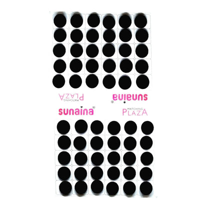 Matching Plaza Black Round Bindi for Women