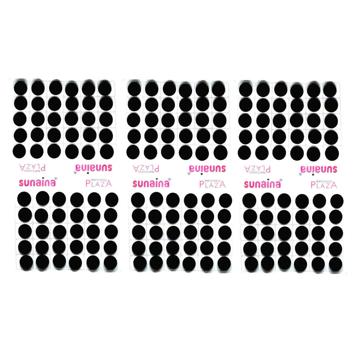 Matching Plaza Black Round Bindi for Women