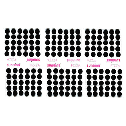 Matching Plaza Black Round Bindi for Women