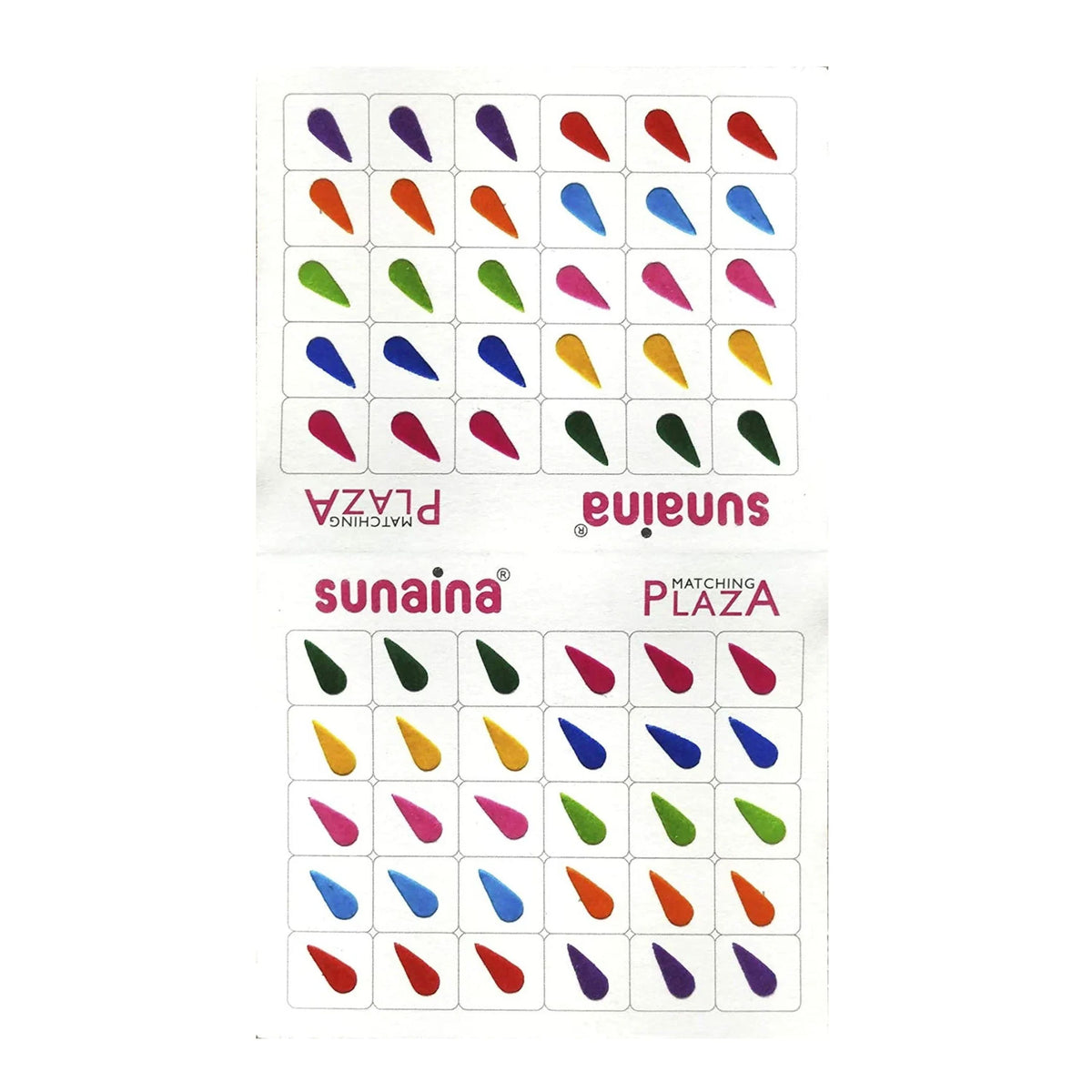 Multicolor Tilak Matching Plaza Bindi