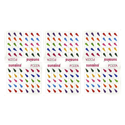 Multicolor Tilak Matching Plaza Bindi