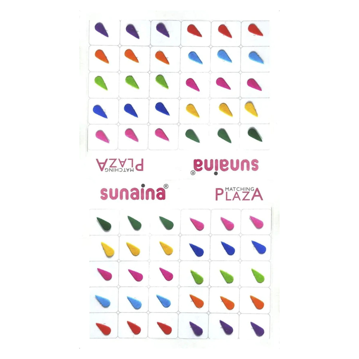 Multicolor Tilak Matching Plaza Bindi