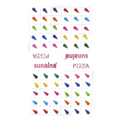 Multicolor Tilak Matching Plaza Bindi