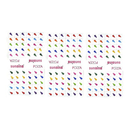 Multicolor Tilak Matching Plaza Bindi