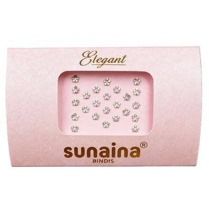 Sunaina Premium Elegant Silver Stone Bindi for Girls & Womens
