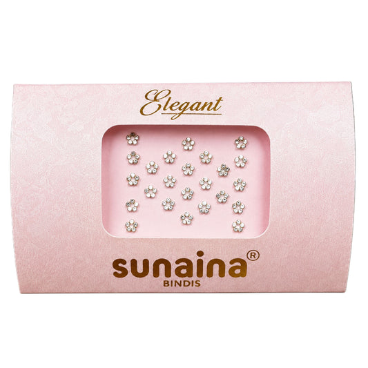 Sunaina Premium Elegant Silver Stone Bindi for Girls & Womens