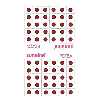 SUNAINA Red Velvet Round Outline Sketch Bindi