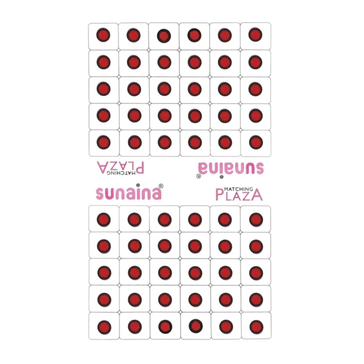 SUNAINA Red Velvet Round Outline Sketch Bindi