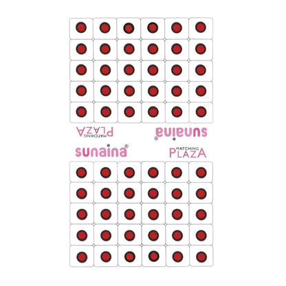 SUNAINA Red Velvet Round Outline Sketch Bindi