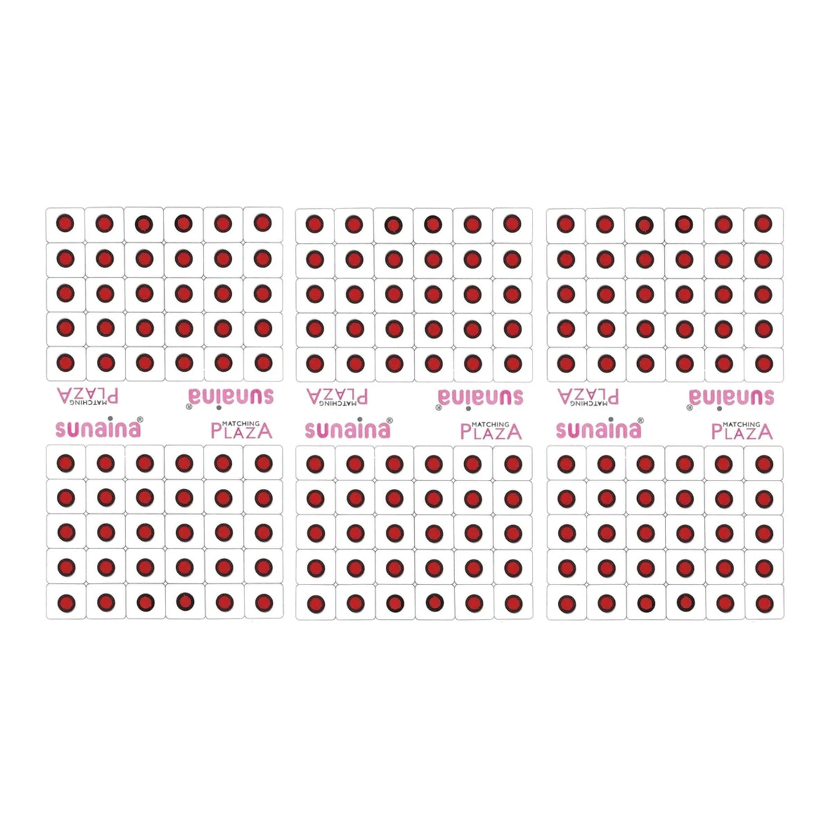 SUNAINA Red Velvet Round Outline Sketch Bindi