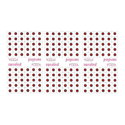 SUNAINA Red Velvet Round Outline Sketch Bindi