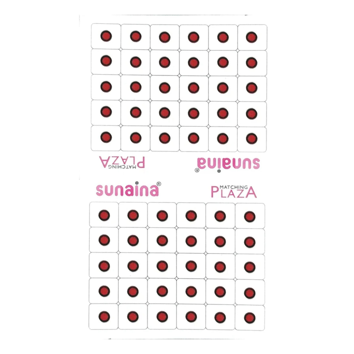 SUNAINA Red Velvet Round Outline Sketch Bindi
