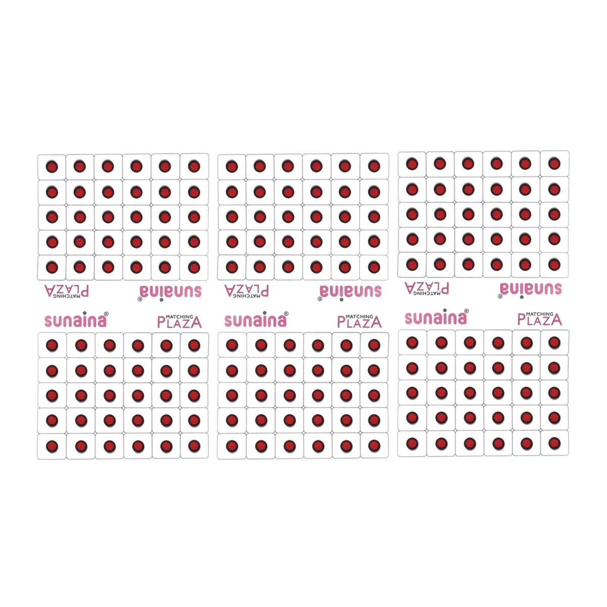 SUNAINA Red Velvet Round Outline Sketch Bindi