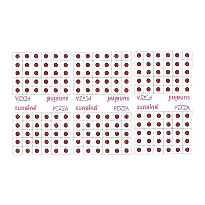 SUNAINA Red Velvet Round Outline Sketch Bindi