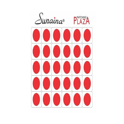 Sunaina Matching Plaza Round Red Bindi