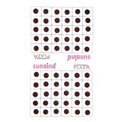 Sunaina Maroon Velvet Round Outline Sketch Bindi