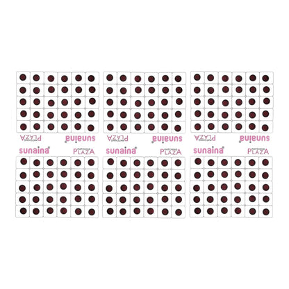 Sunaina Maroon Velvet Round Outline Sketch Bindi
