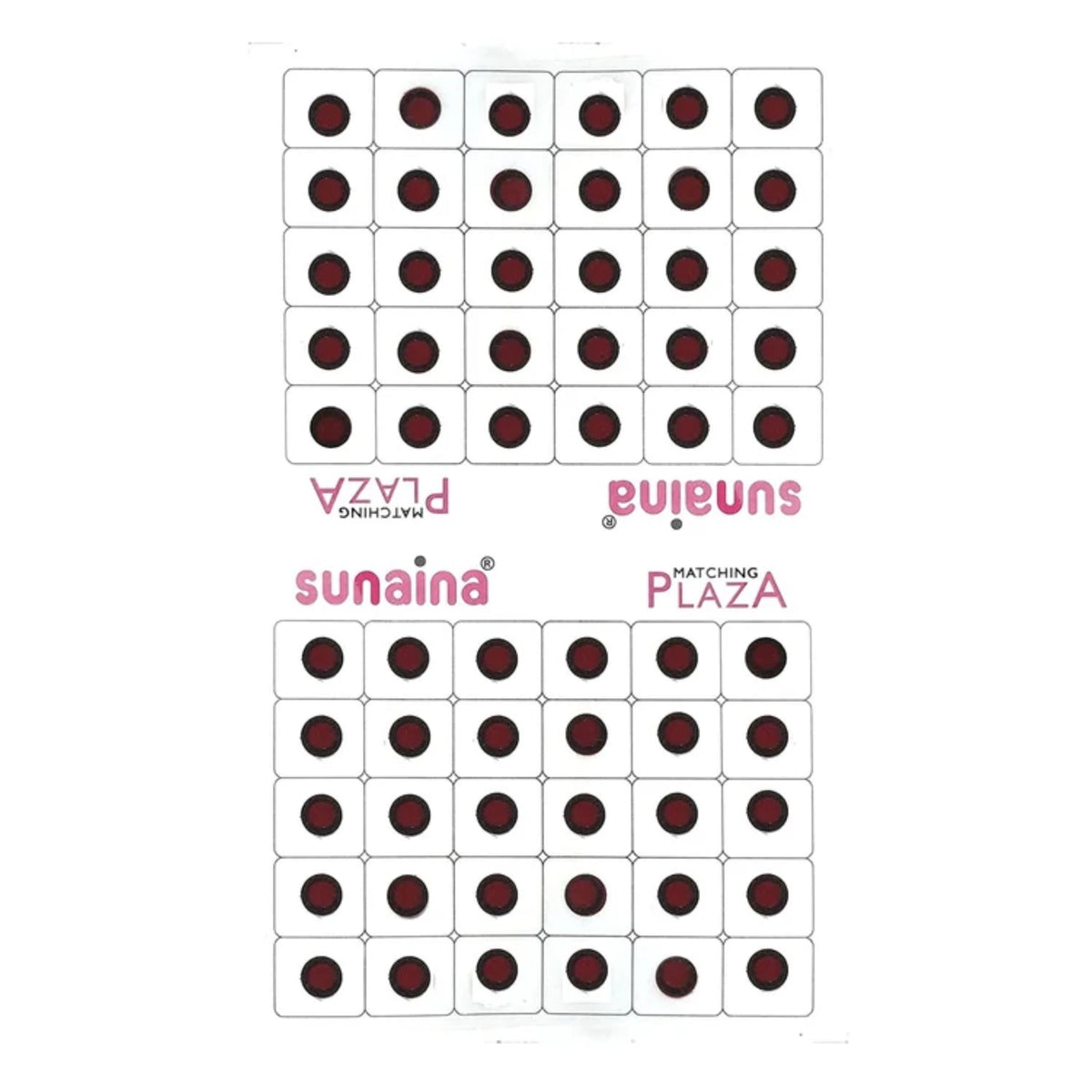 Sunaina Maroon Velvet Round Outline Sketch Bindi