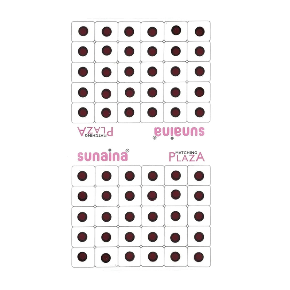 Sunaina Maroon Velvet Round Outline Sketch Bindi
