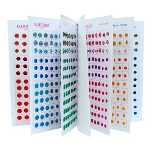 Sunaina Spiral Multicolor 5 IN 1 Designer bindi Book