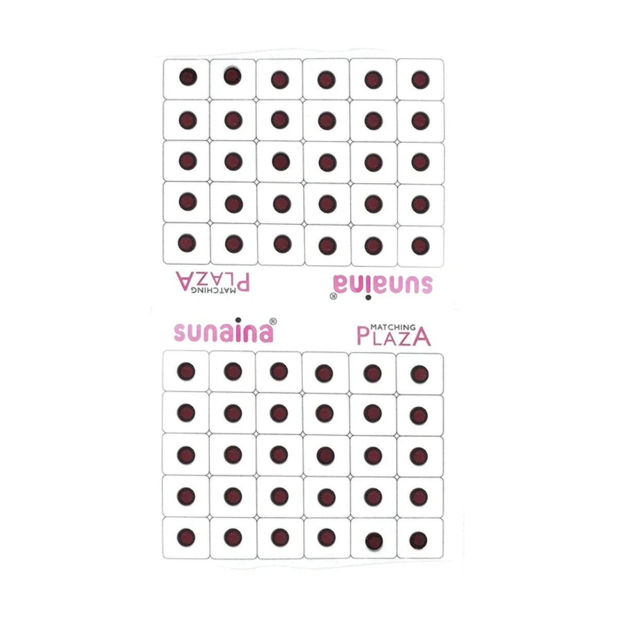 Sunaina Maroon Velvet Round Outline Sketch Bindi