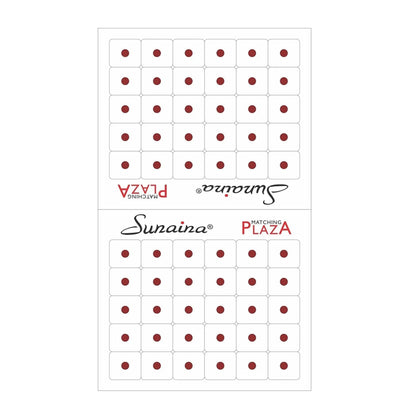 Sunaina Matching Plaza Round Maroon Bindi