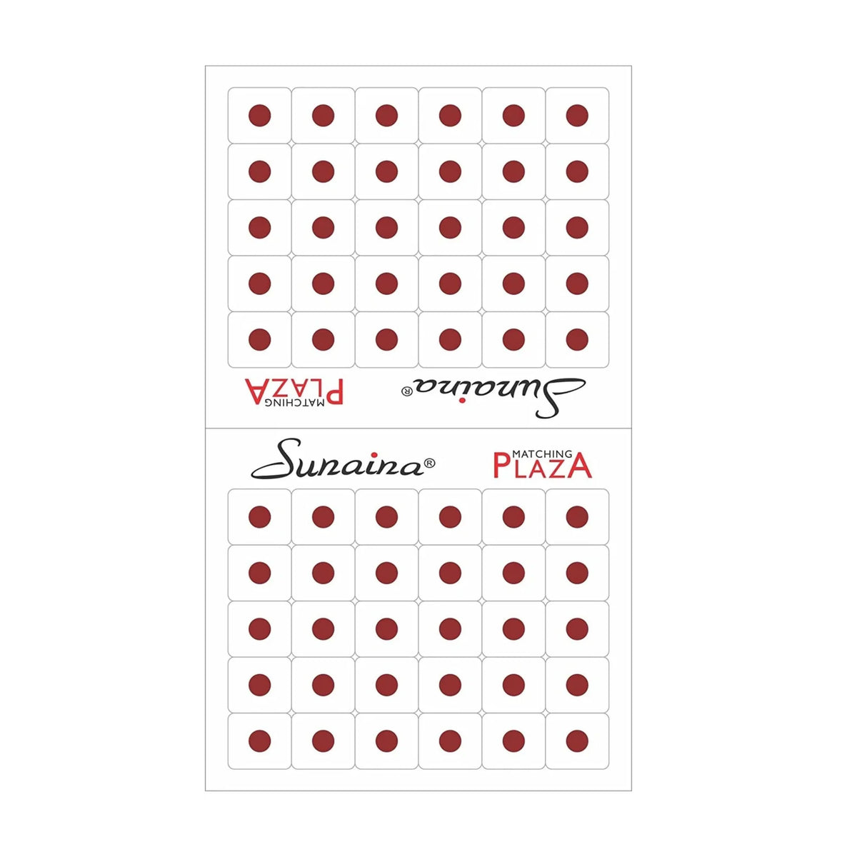 Sunaina Matching Plaza Round Maroon Bindi