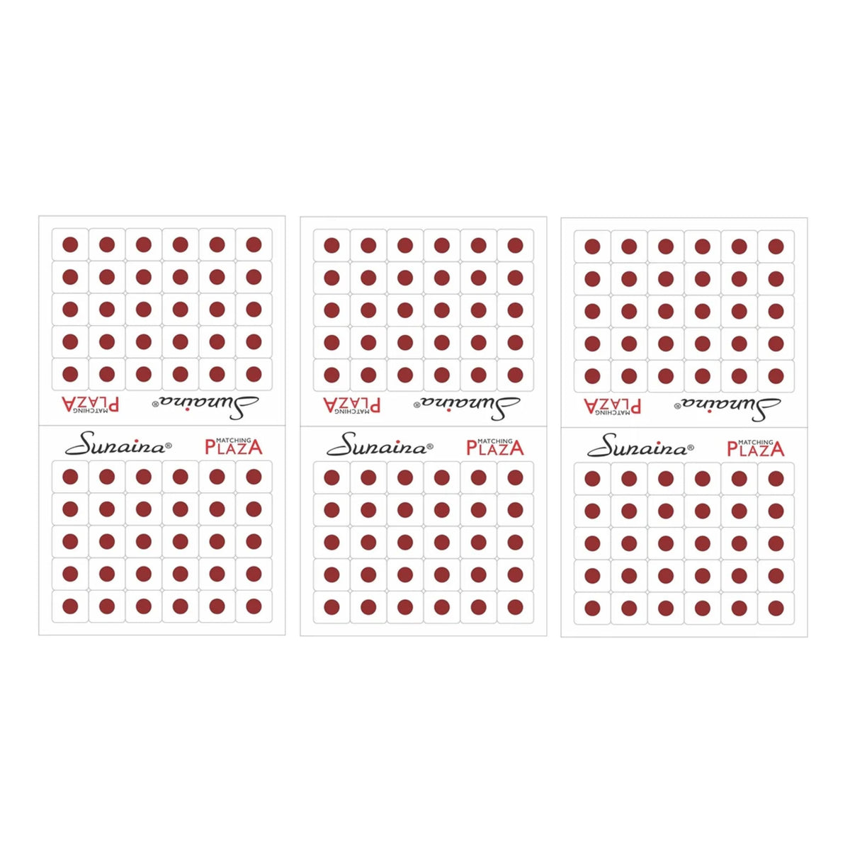 Sunaina Matching Plaza Round Maroon Bindi