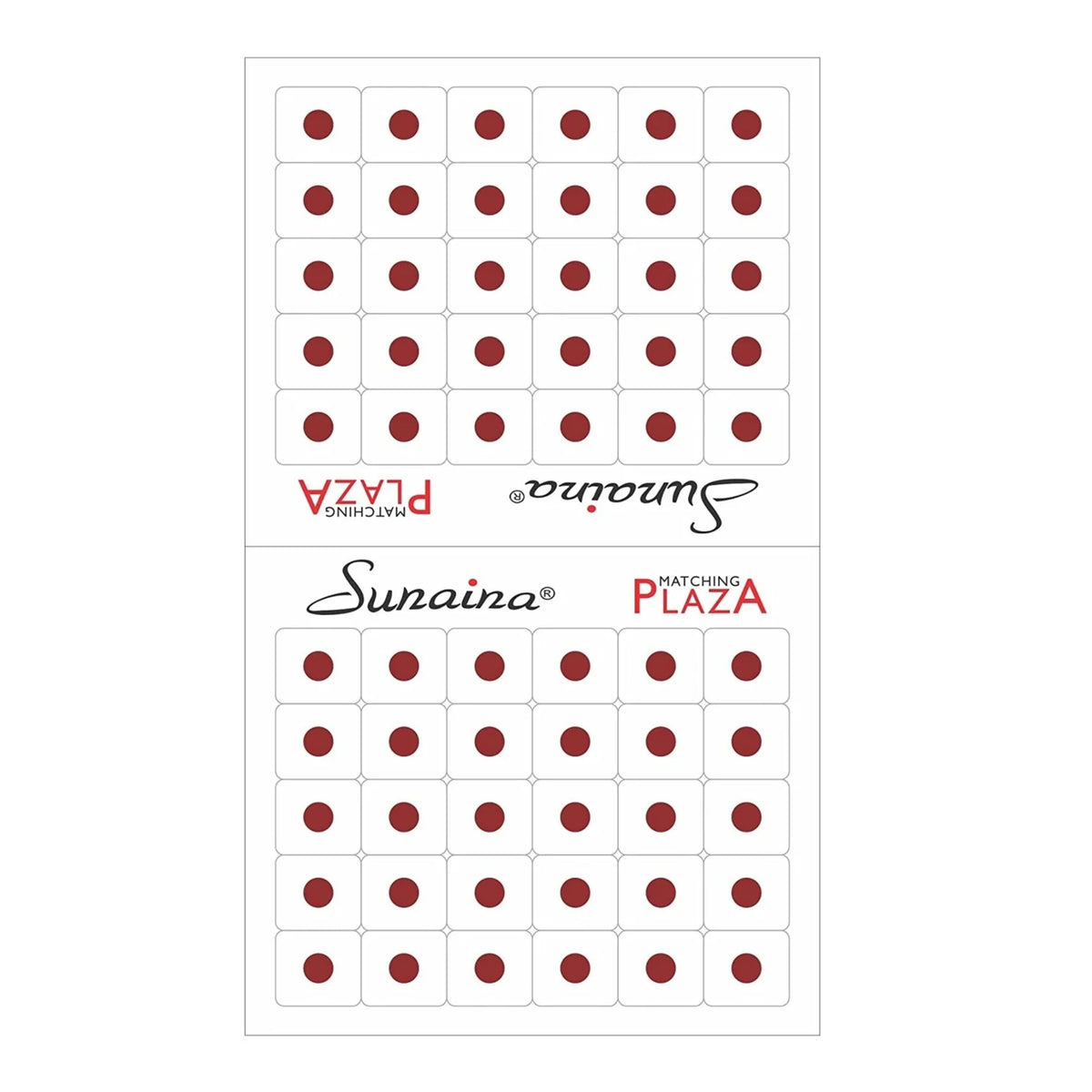 Sunaina Matching Plaza Round Maroon Bindi
