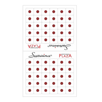 Sunaina Matching Plaza Round Maroon Bindi