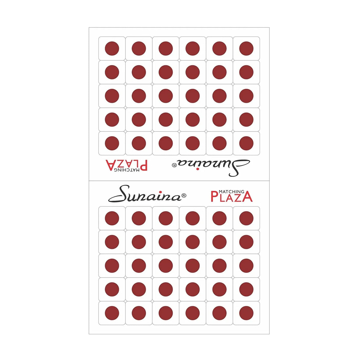 Sunaina Matching Plaza Round Maroon Bindi