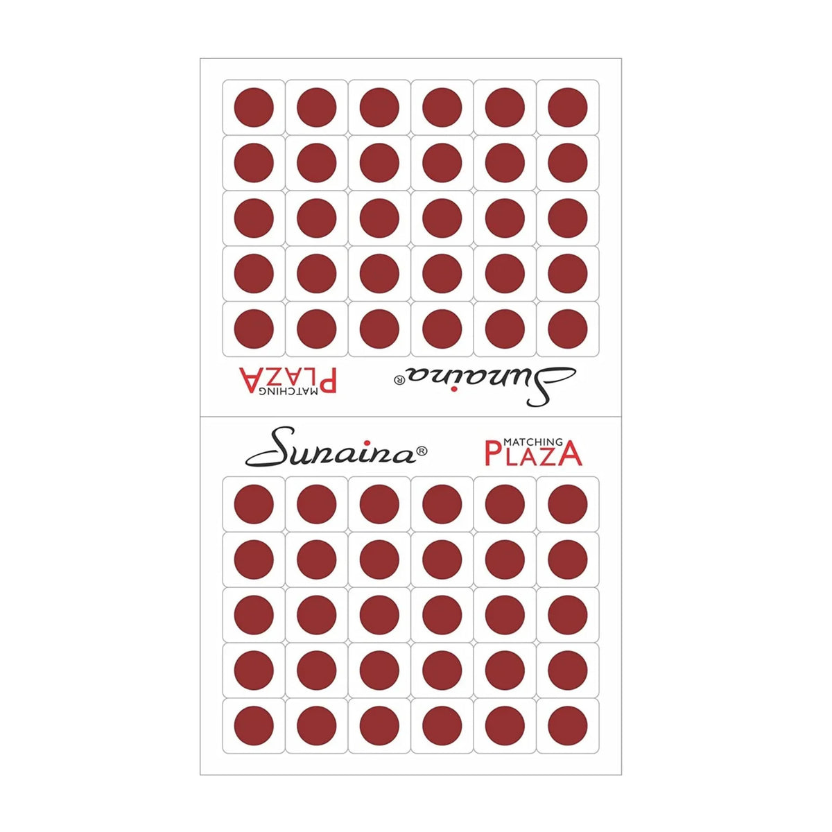 Sunaina Matching Plaza Round Maroon Bindi