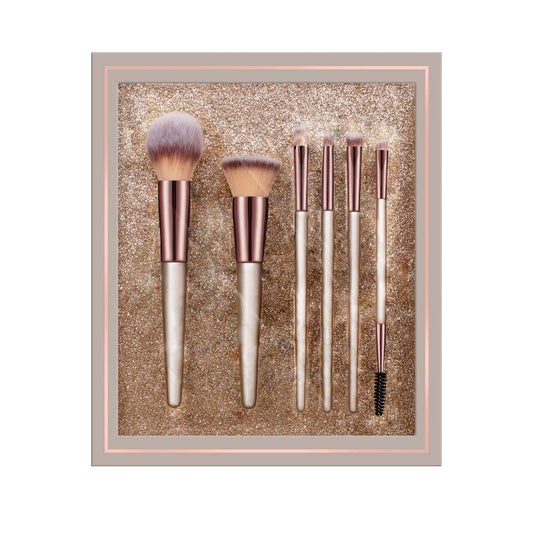 Sunaina Makeup Beige Brush set of 6 For Face makeup