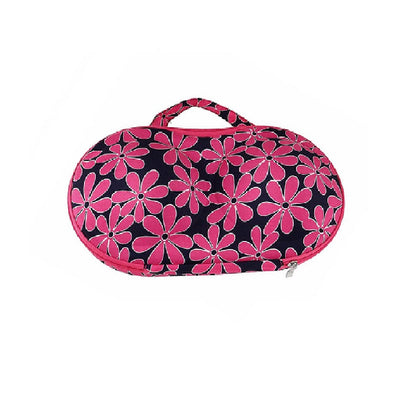 Sunaina Pink Floral Designer Undergarments Bag/ Case