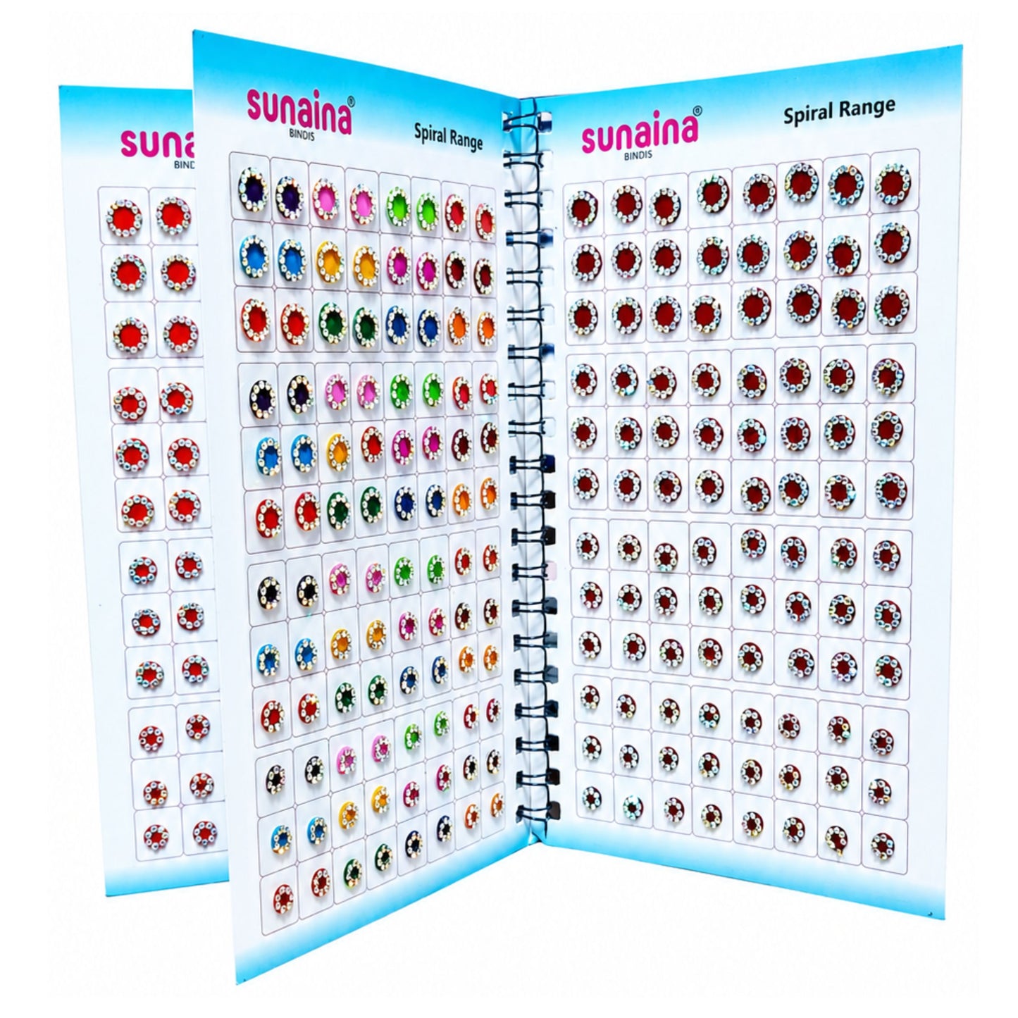 Sunaina Fancy Rainbow Stone Border Multicolour Kumkum Bindi Booklet for Girls & Women