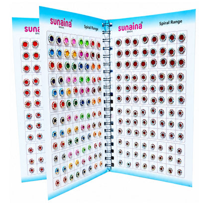 Sunaina Fancy Rainbow Stone Border Multicolour Kumkum Bindi Booklet for Girls & Women