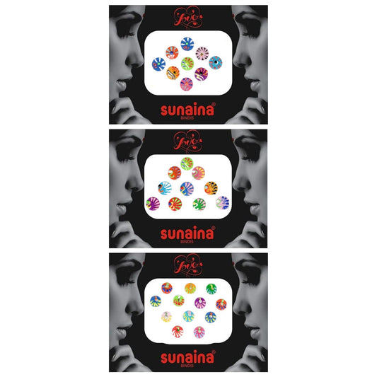 New Love Collection Hand Printing Multicolor Designer Bindis