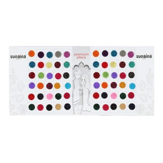 Sunaina Premium Plaza Multicolor Round Sparkle Bindi