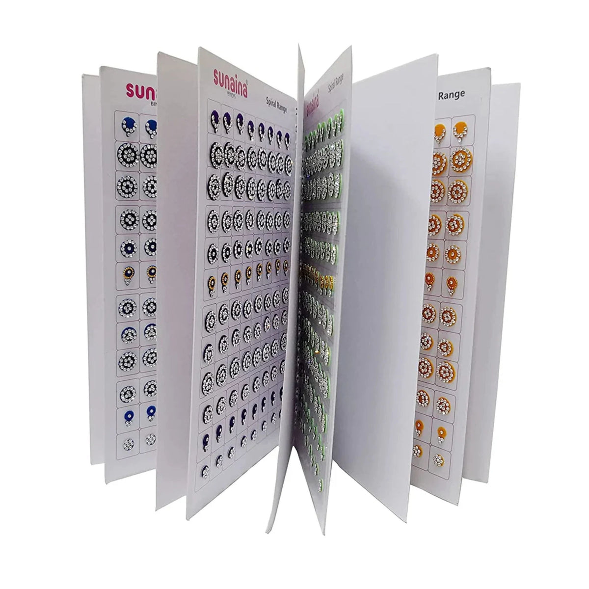 Sunaina Mix Designer Bindi Book(Sliver Stone)