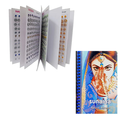 Sunaina Mix Designer Bindi Book(Sliver Stone)