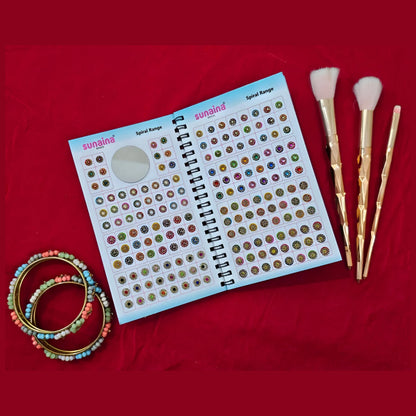 SUNAINA Original Spiral Bindi Book for Women - 948 Designer New Assorted